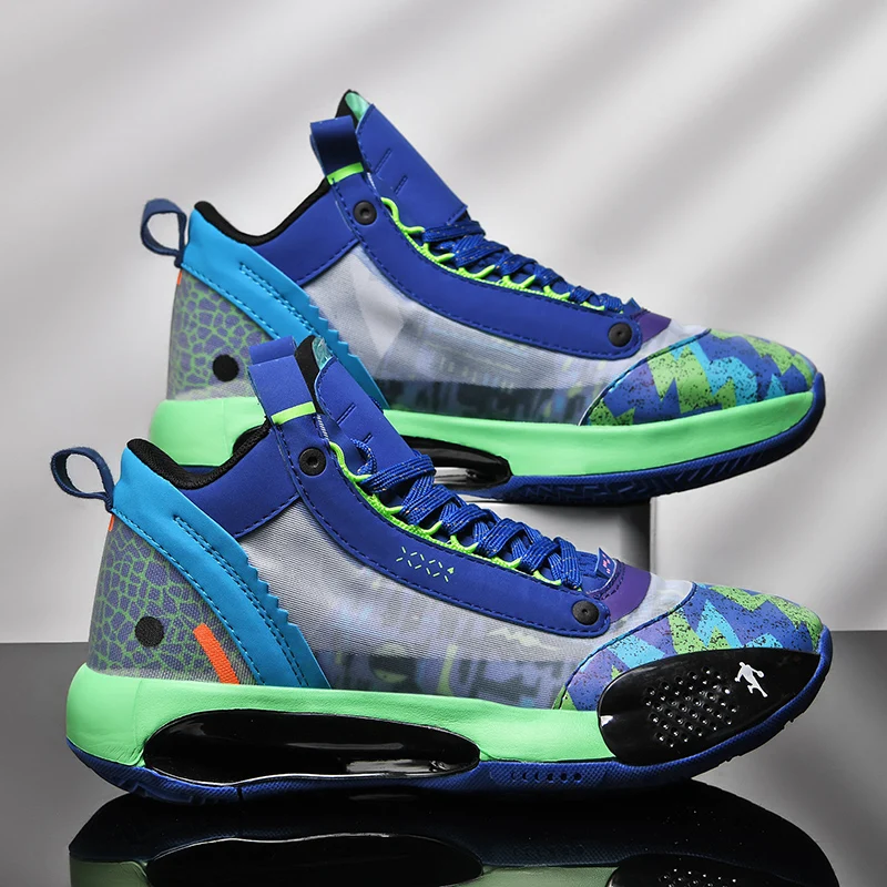 Модные новые крутые мужские спортивные кроссовки для спортзала баскетбола