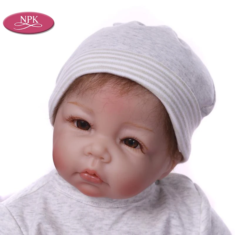 Bebes Reborn Menina 50 см мягкая силиконовая кукла baby girl Модная Кукла Реалистичная