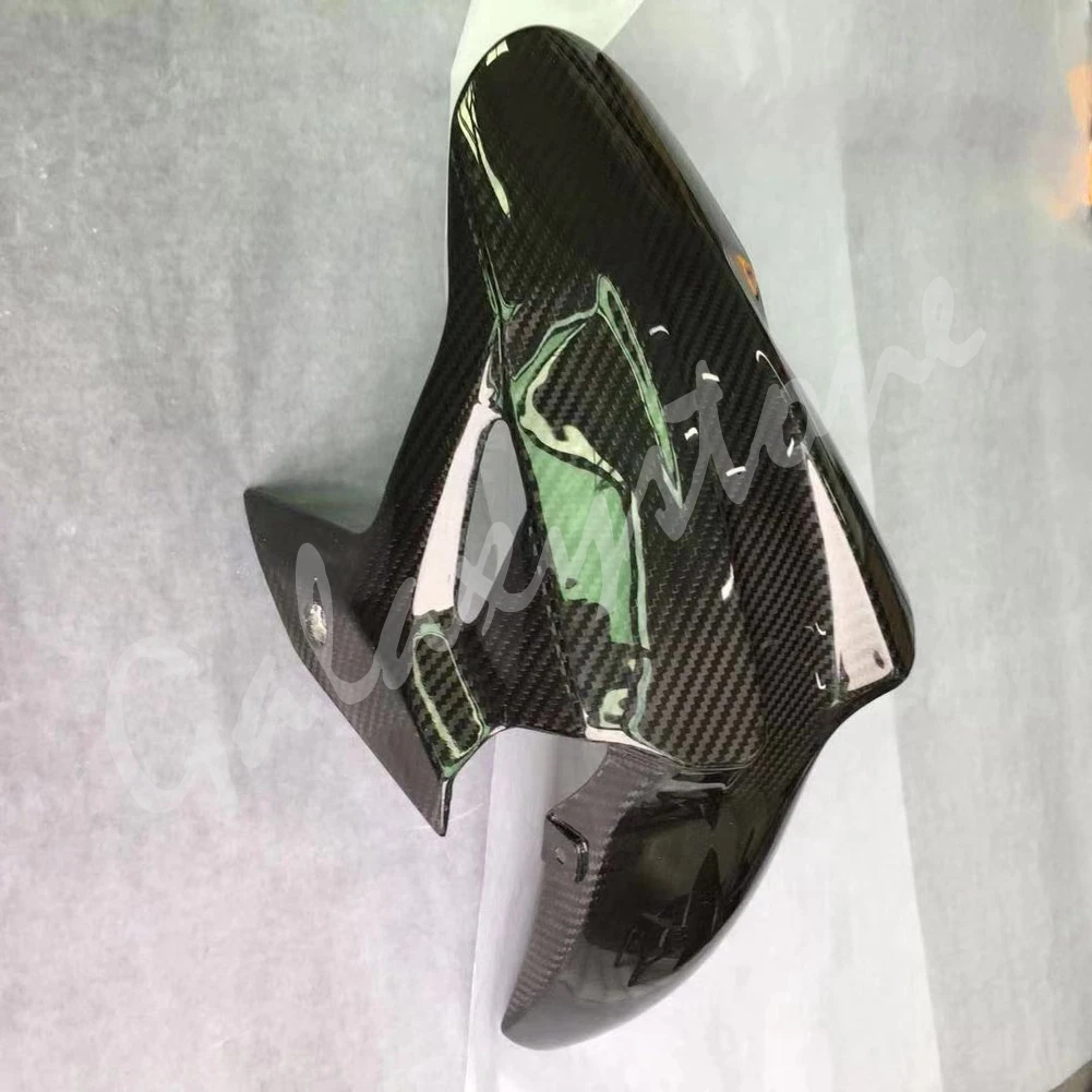 3K твил Настоящее углеродное волокно подходит для KAWASAKI NINJA 400 2018 переднее крыло Hugger