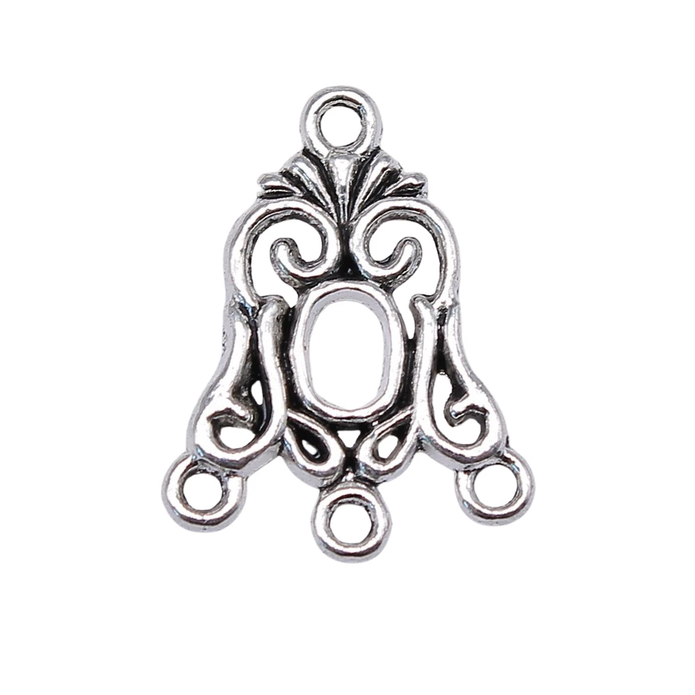 

WYSIWYG 10pcs 24x18mm Porous Earring Connector Charms For Jewelry Making Earring Connector Charms