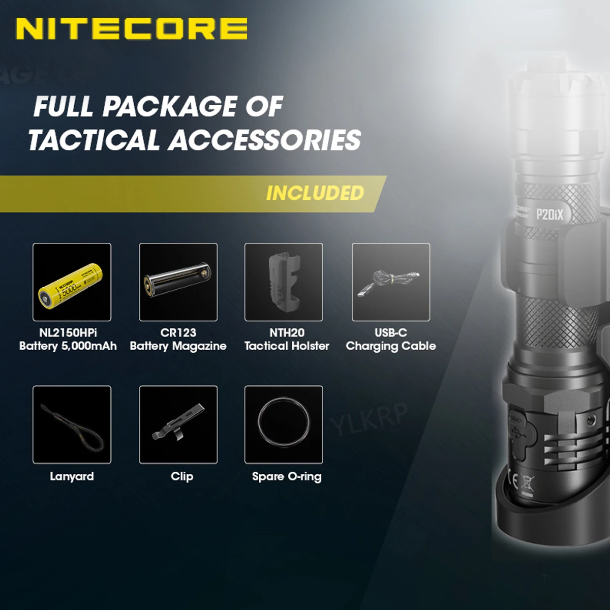 NITECORE P20iX 4000 люмен Generation X Сильный светильник светодиодный тактический вспышки