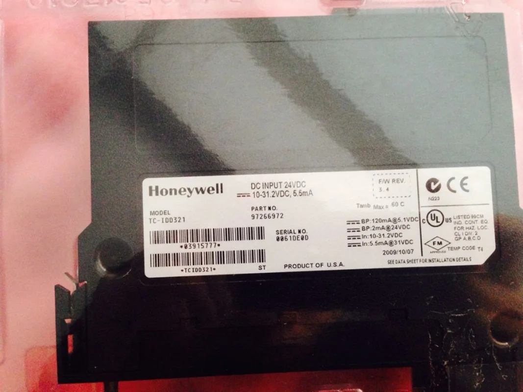 Honeywell TC-IDD321 C200 DC 24V входной модуль PLC DCS передатчик |