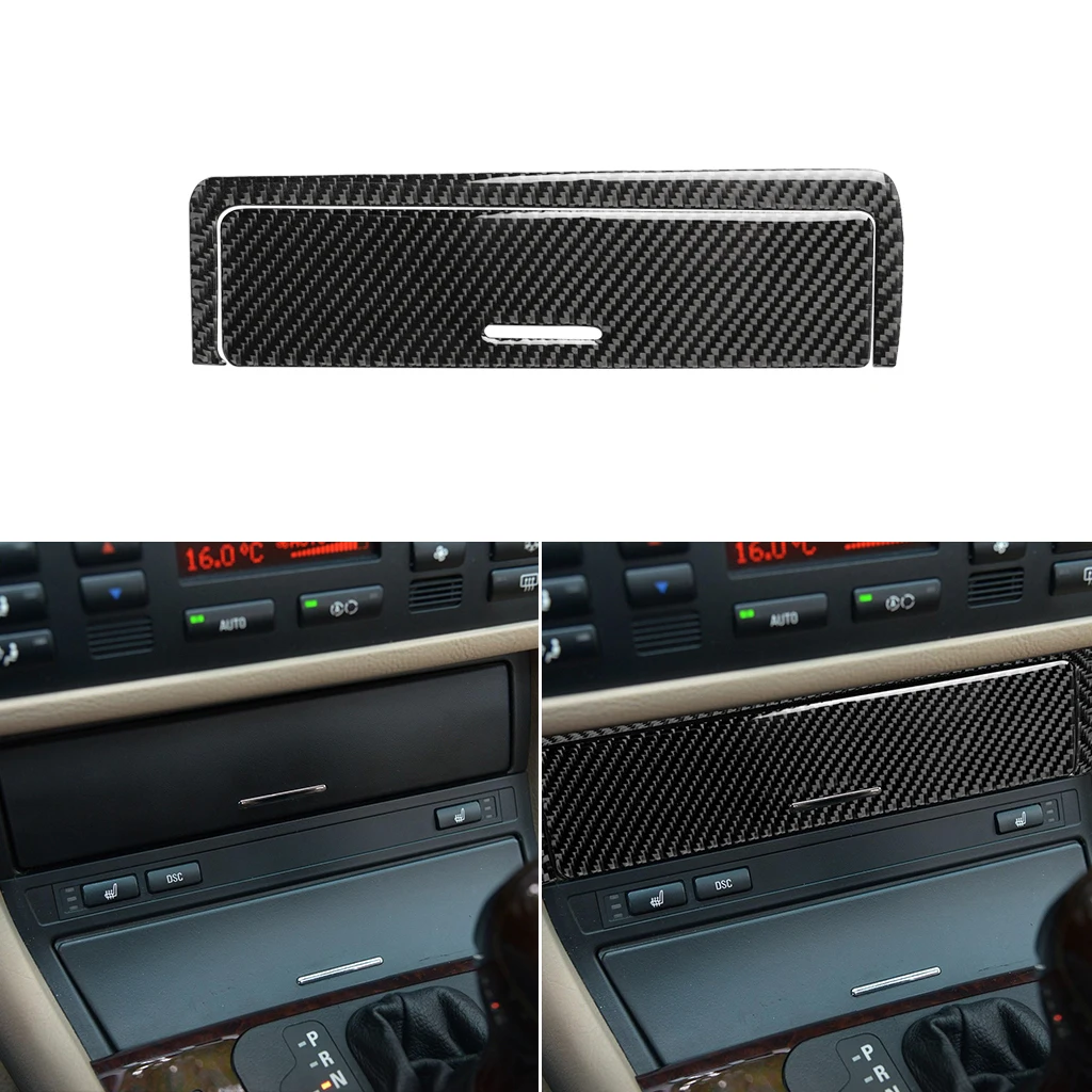 

1set Carbon Fiber For BMW 3 Series E46 1998-2004 Car Multimedia Gear Shift Button Trim Cover Sticker Decoration M Accessories