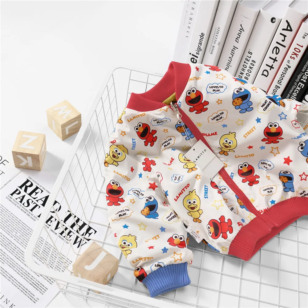 Tonytaobaby/новая осенне-зимняя одежда для мальчиков и девочек, ветрозащитное хлопковое трикотажные пальто Двусторонняя одежда