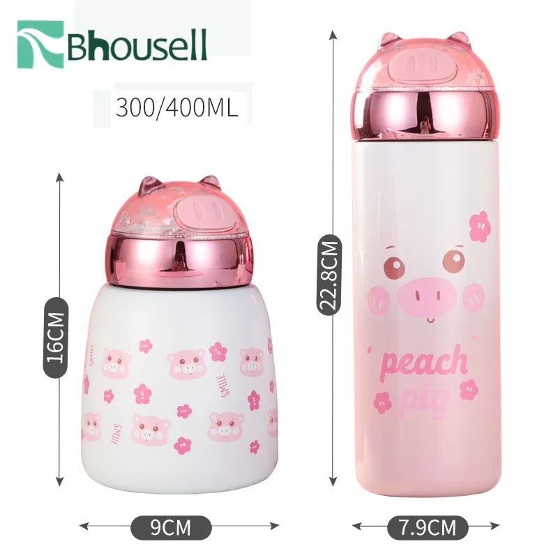 Симпатичный креативный термос из нержавеющей стали 304 300 500 мл детская мини кружка