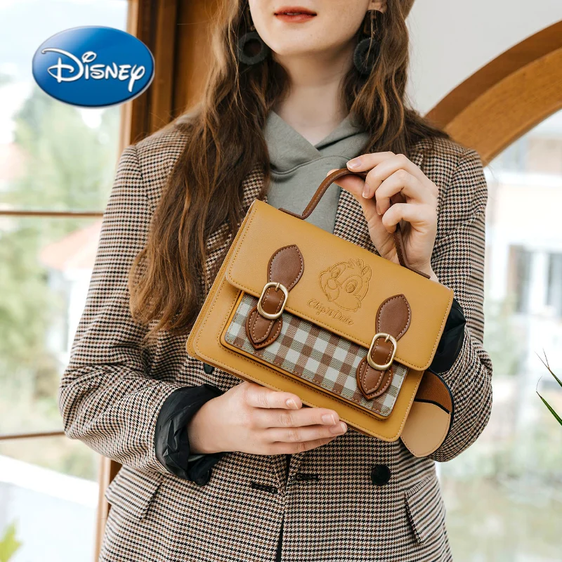 

Disney Chip N Dale Cartoon Woman Shoulder Cross-body Cambridge Bag High Quality Messenger Bag Mobile Cosmetic Luxury Female Bag