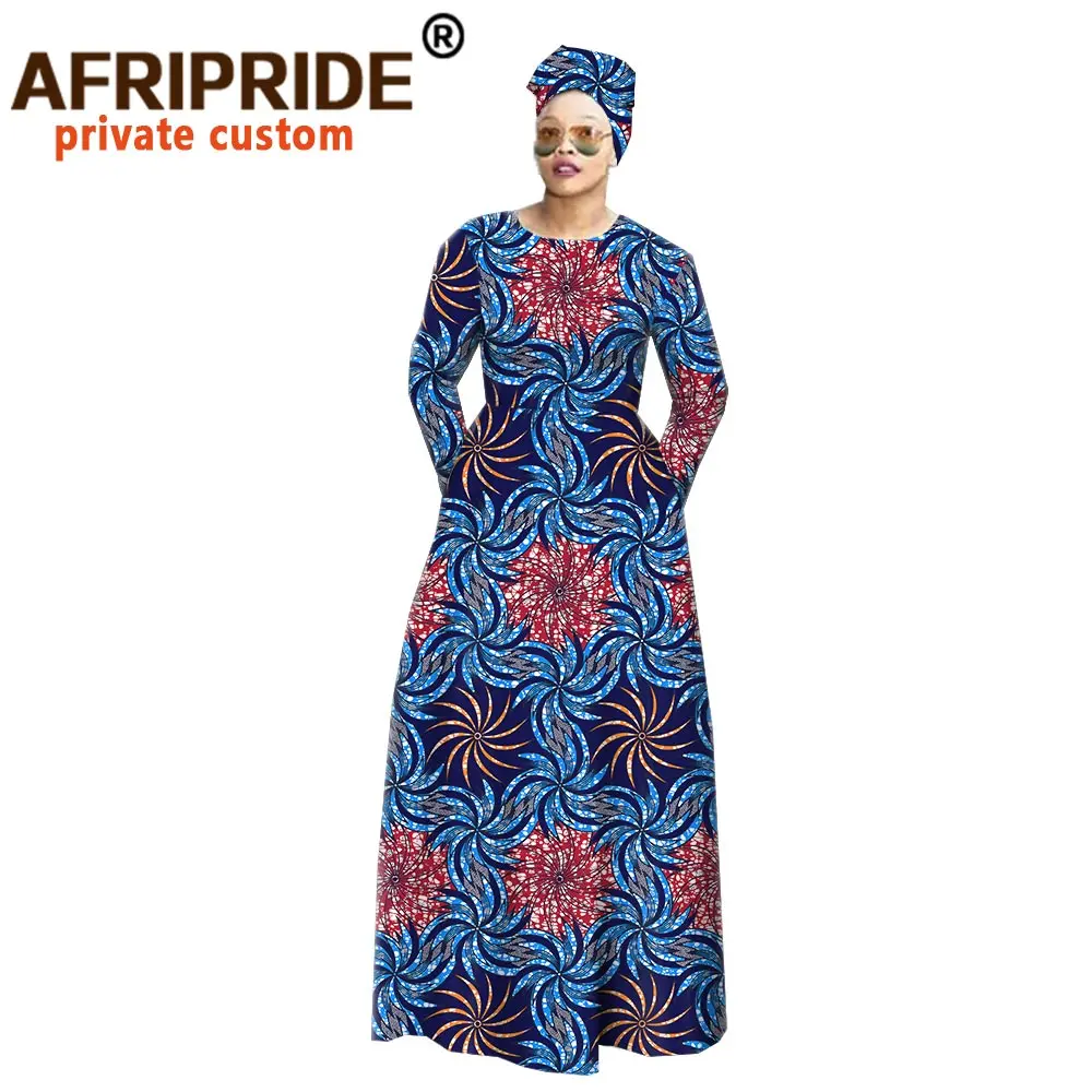 Африканское традиционное классическое платье макси для женщин AFRIPRIDE анкарская