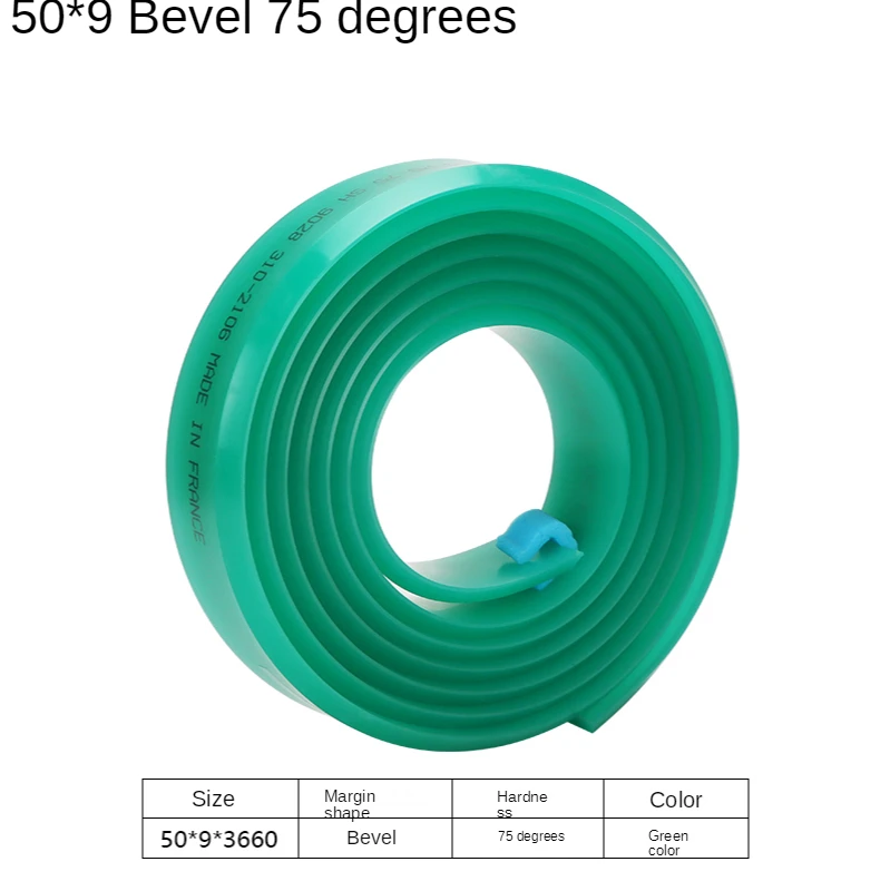 

50 мм * 9 мм плоский/острый ракель для шелкографии, резиновый 75A, сделай сам, шелкография, чернила для печати, инструменты для царапин, резиновое лезвие