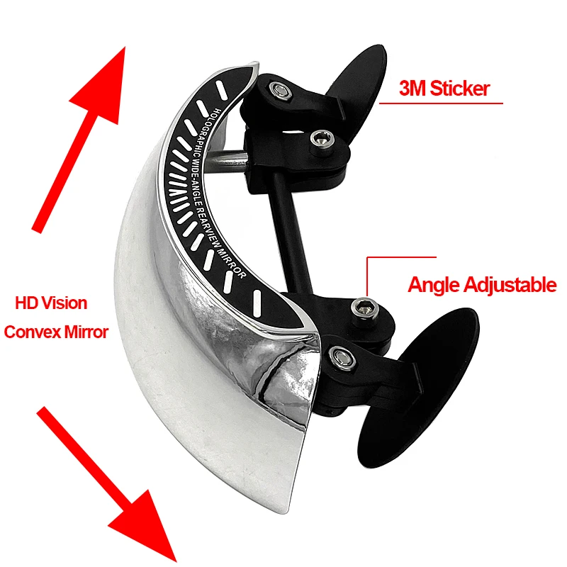 Слепая зона HD зеркала 180 градусов Широкий формат Безопасность Зеркало заднего