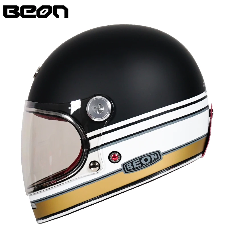 

BEON B-510 Motocross Helmet Retro Vintage Motorcycle Helmet Ultralight ECE 22.05 certified Full Face Motorcycle Helmet