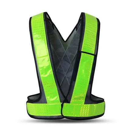 

Светоотражающий Жилет для ночной езды на открытом воздухе, бега, спортивный жилет делает бег, ходьбу, езду на велосипеде и другие виды спорта на открытом воздухе в ночное время более безопасными