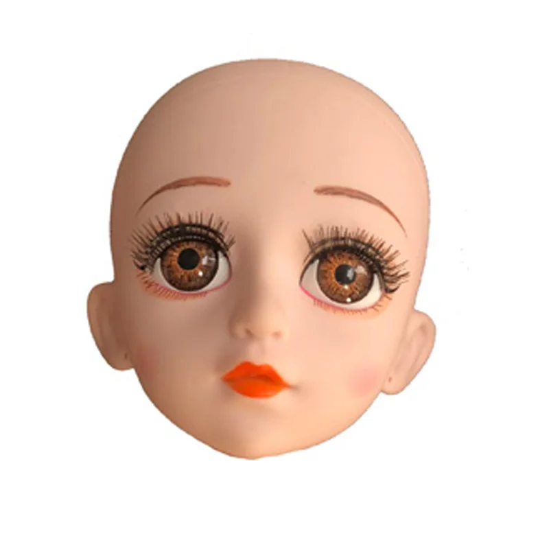 Практический макияж, голова куклы с демоном, уши лысые для 1/3 BJD, кукла как для 60 см, кукла DIY, косплей, аксессуары для девочек