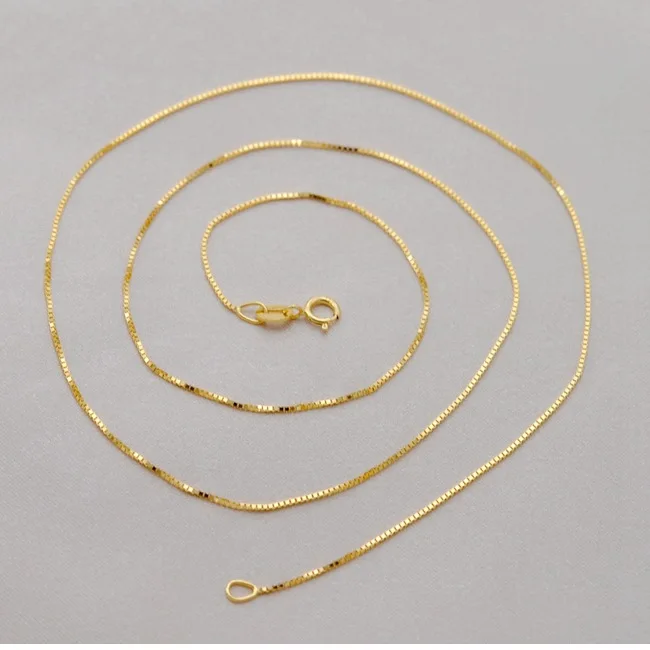 

CH-1556 Light luxury jewelry silver rose gold box chain Simple retro fashion wild trend necklace clavicle chain