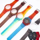 Ремешок для часов Casio Ga2100, модифицированный силиконовый ремешок из дуба, оригинальный сменный ремешок для часов