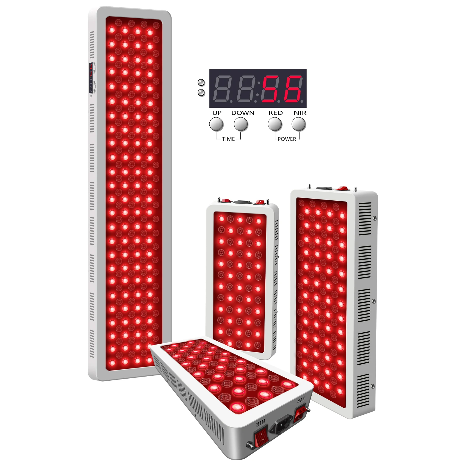 

300W 500W 1000W 1500W Timer Red Light Therapy Panel 660nm 850nm Near Infrared Therapy Low EMF Output for Anti-Aging Pain Relief