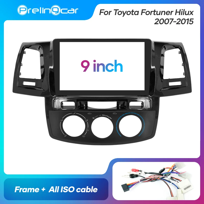 Автомагнитола 1Din 2Din для Toyota Fortuner Hilux 2007-2015 стереоприемник панель панели комплекты