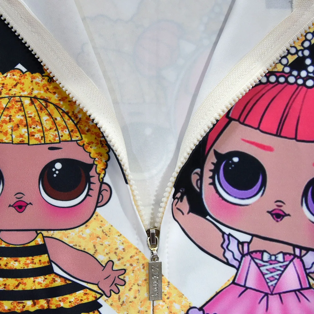 Новый сюрприз большой глаз кукла молния куртка Кукла мультфильм полосатый жакет