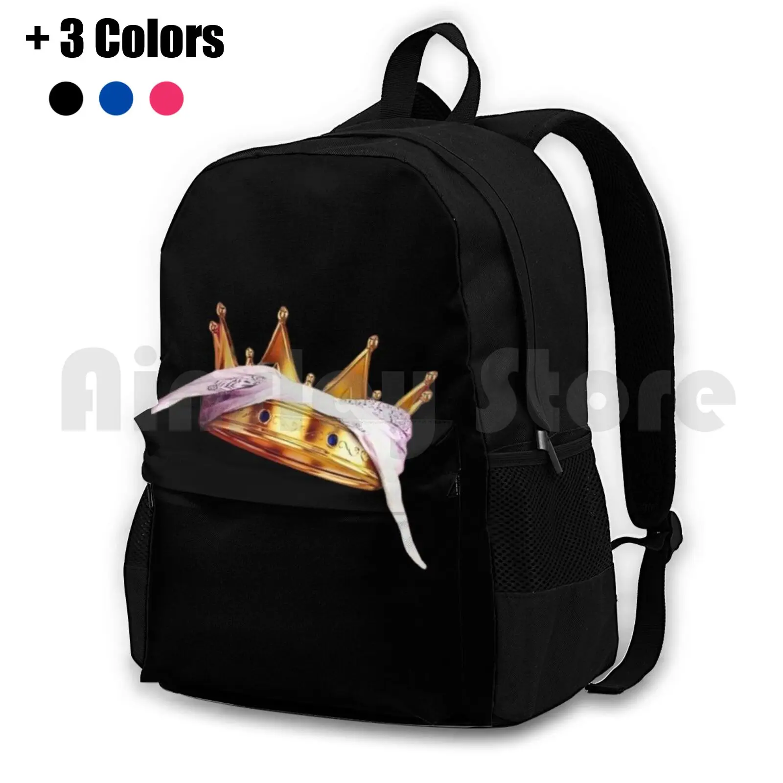 

Outdoor Hiking Backpack Waterproof Camping Travel Music Original Rap Old School Biggie Notorious East Coast West Coast 2Pac