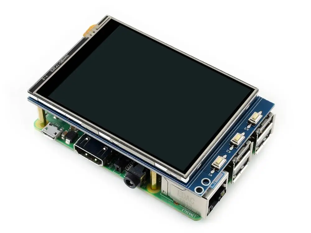 Waveshare 3 2 дюймовый RPi LCD (B) Raspberry Pi ЖК-дисплей модуль 320*240 TFT резистивная сенсорная