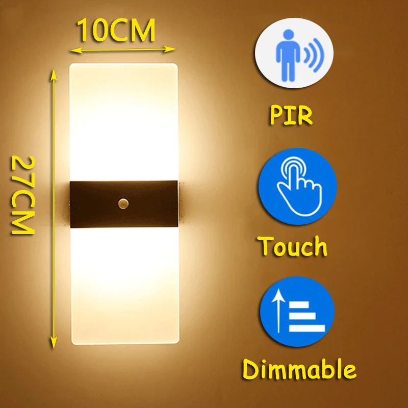 Night Light Intelligent Lamp PIR Motion Detector Sensor LED Stair Recessed Step Ladder Wall Kitchen Foyer | Освещение