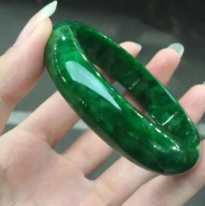 Натуральный бирманский жадеит все браслеты из жадеита зеленые железный