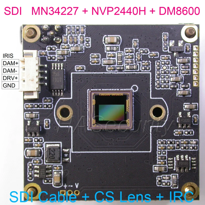 SDI 1080P 1/3 &quotPanasonic CMOS датчик MN34227 + NVP2440 DM8600 модуль камеры видеонаблюдения печатная