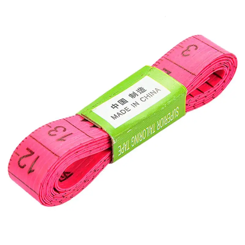 

150cm/60" Body Measuring Household Stationery Tape Ruler Centimeter Plastic Soft Sewing Tailor Head Circumference Measure 85LA