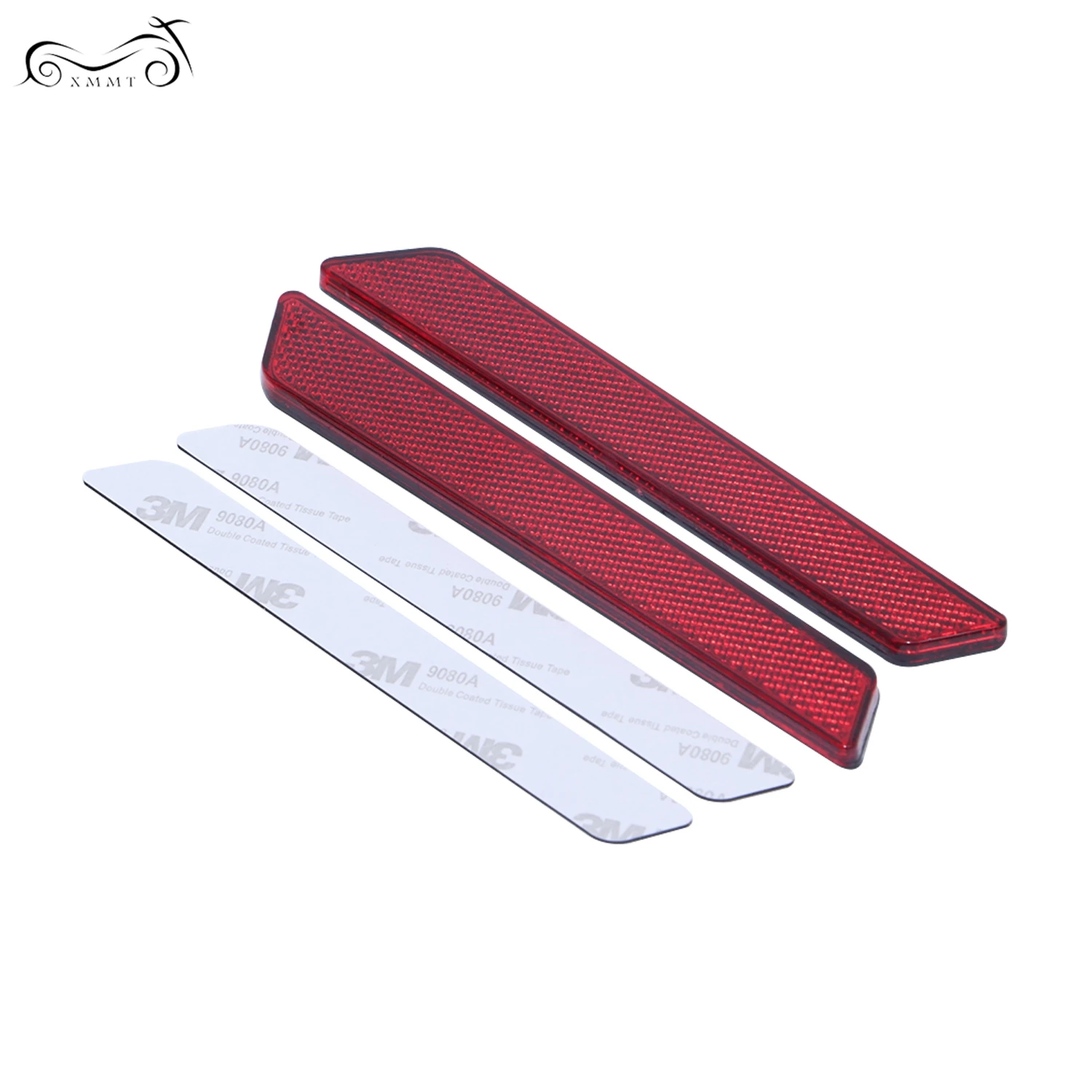 Красный отражатели мотоцикл жесткий сума крышки с защелкой декоративные