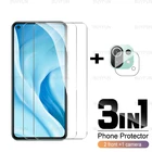 Защитная пленка 3 в 1 для переднего экрана и камеры для xiaomi xioami mi11, Mi 11 Lite, 5G дюйма, закаленное стекло с полным покрытием