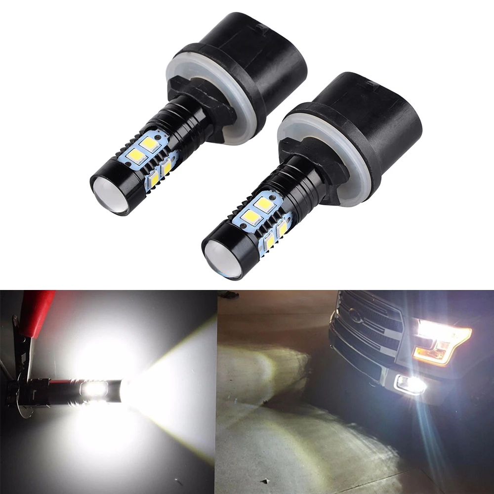 

2pcs 880 LED Bulbs 50W 6000K White LED Projector Fog Lights Bulbs Driving Lamps For Hyundai Tucson 2005-2017