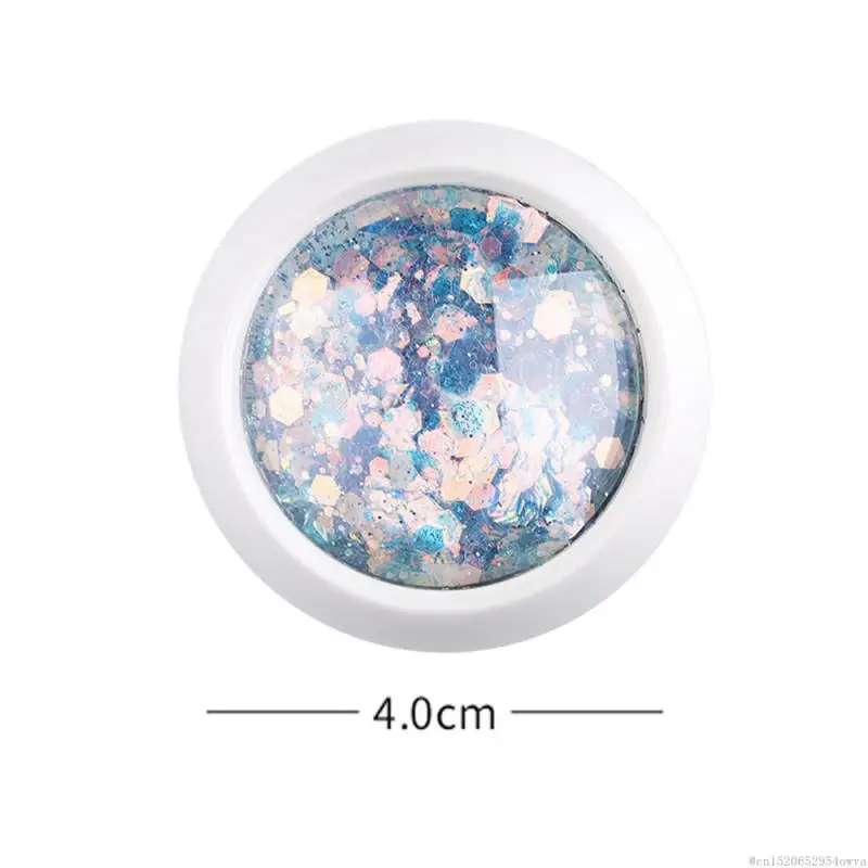 Градиентное мерцание лак гель для глаз ногтей Уход за кожей лица блеск арт флэш