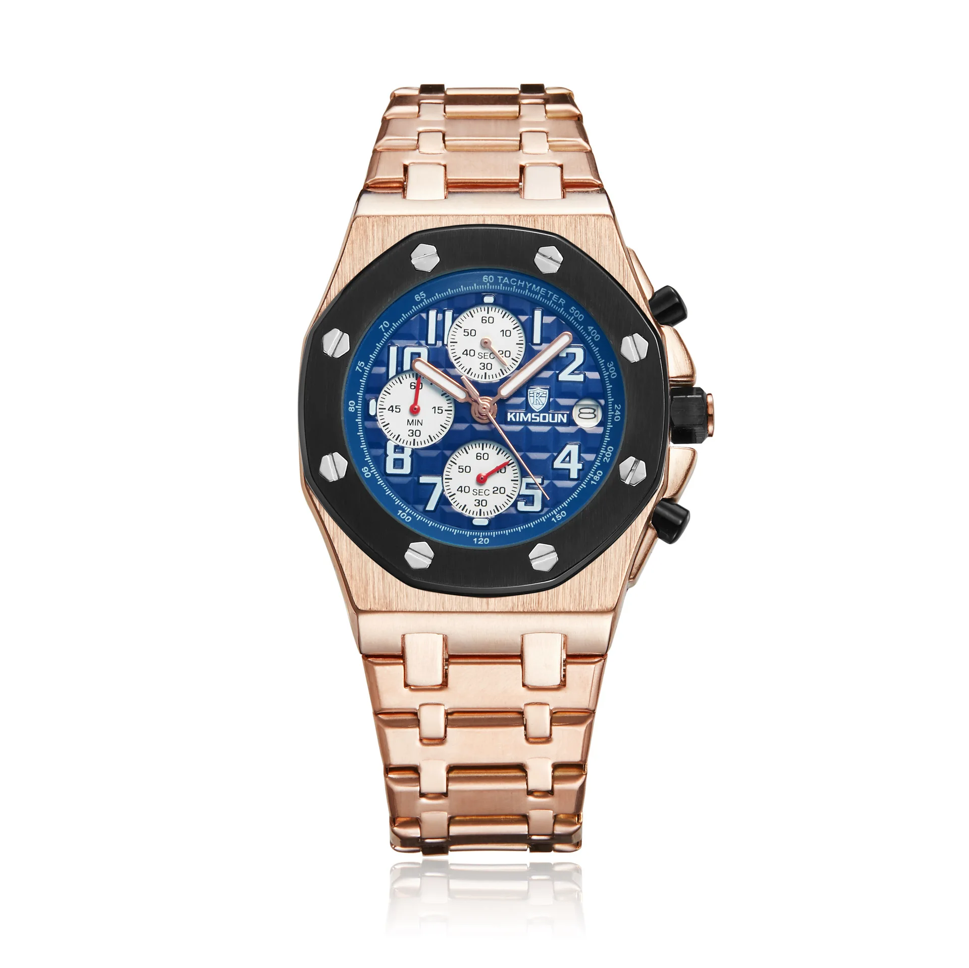 Switzerland Royal Rolexable Japan Miyota Кварц Мужские часы модный стальной ремень три глаза водонепроницаемые спортивные часы reloj hombre - Цвет: Хаки