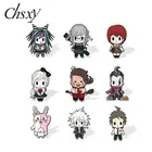CHSXY Горячая игра Danganronpa V3 акриловые заколки для лацканов Значки для джинсовой одежды искусство фото эпоксидная брошь лучший подарок для любителей геймеров ювелирное изделие