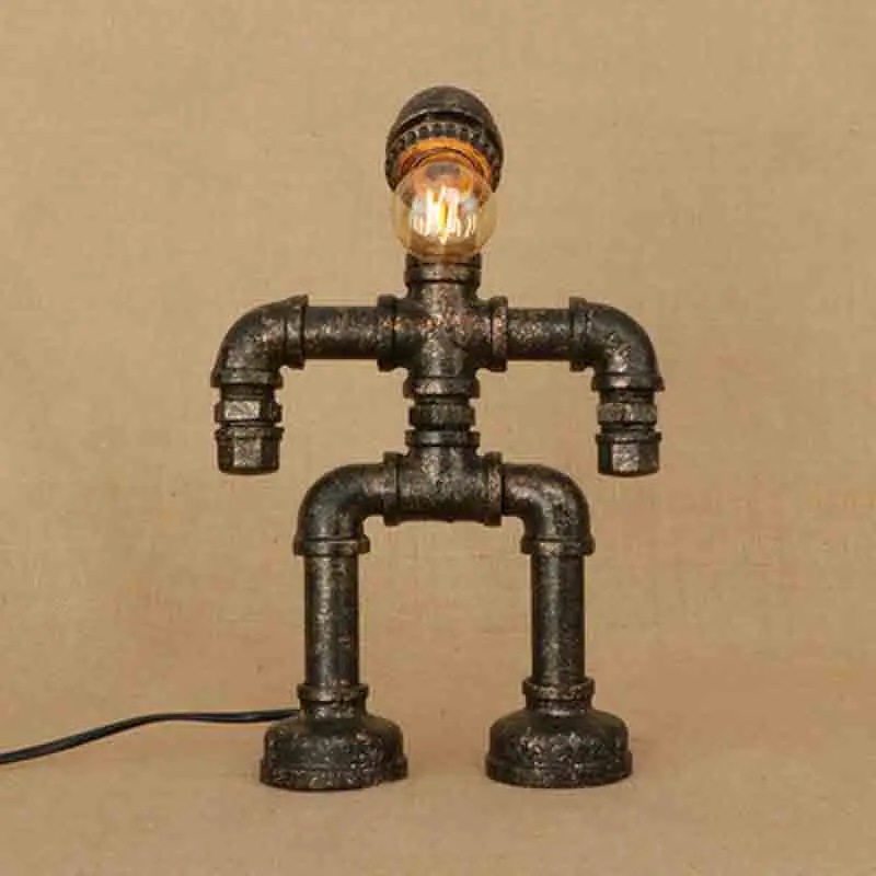 Американская настольная ретро-лампа из кованого железа лампа для кабинета