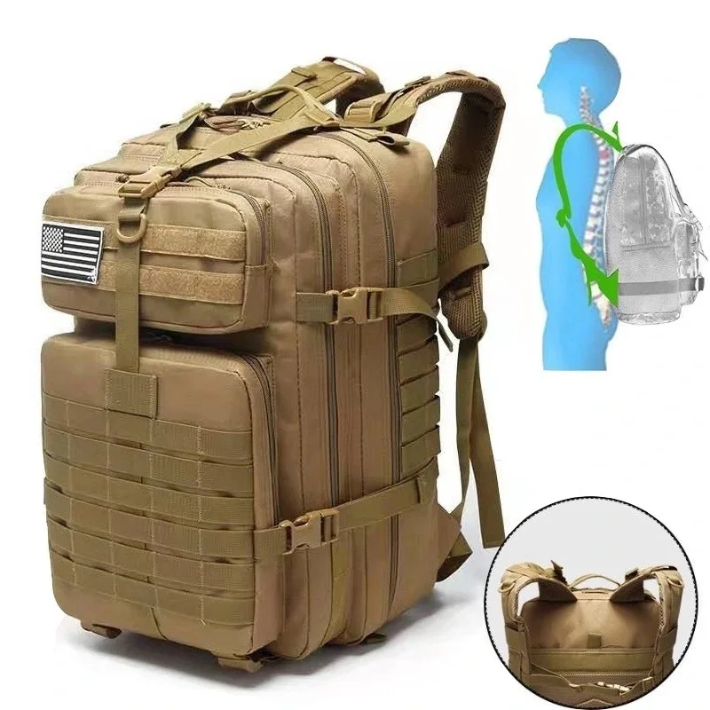 

1000D Nylon Waterproof Trekking Fishing Hunting Bag Backpack Outdoor Military Rucksacks Tactical Sports Camping Hiking