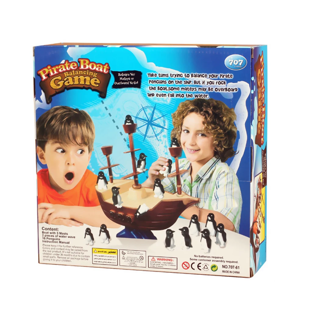 Kids Board Game Toys Penguin Pirate Boat Indoor Family / Party | Спорт и развлечения