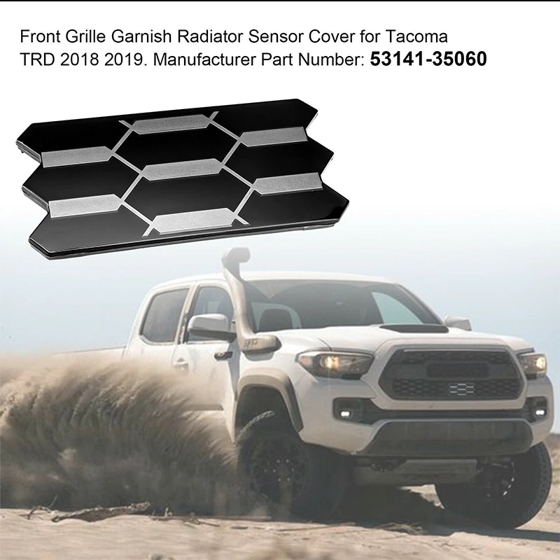 IJDM решетка гарнир радиатор сенсор Крышка для 2018-2019 53141-35060 Toyota Tacoma TRD PRO передняя