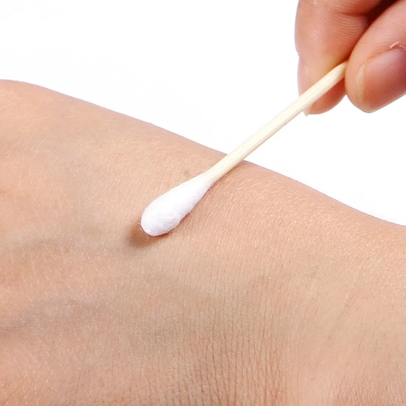 Ватный тампон с деревянной ручкой 10 см 100 дюйма стерильные палочки для чистки
