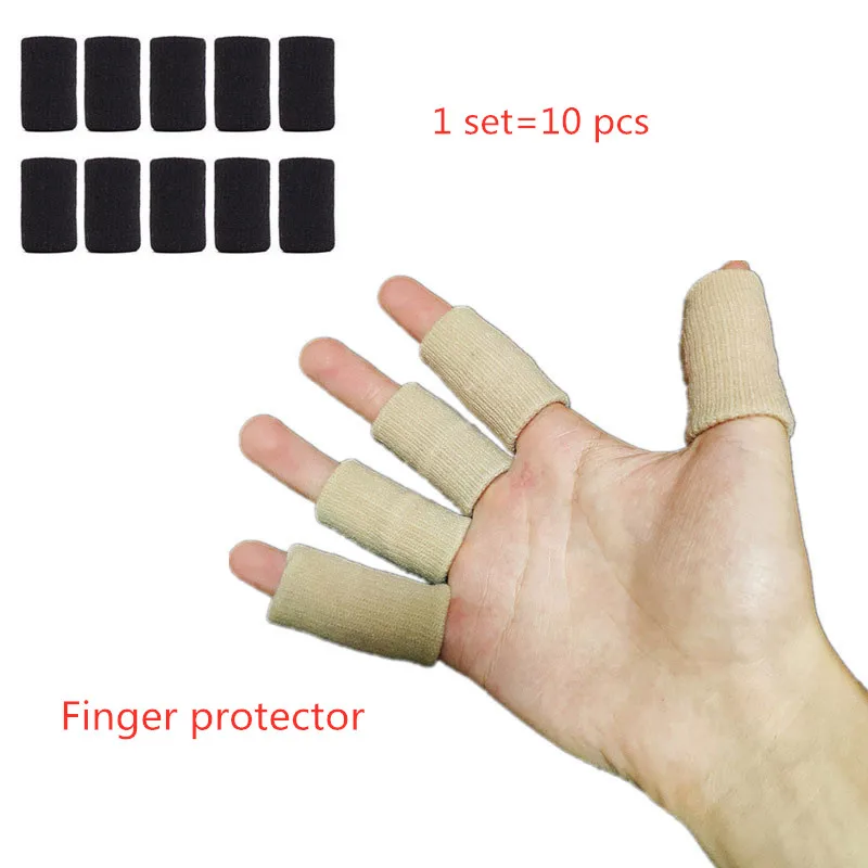 

1 set = 10 pcs Finger Cover Sports Finger Joint Knuckle Protector Volleyball Badminton Basketbal Sport Protective Sleeve