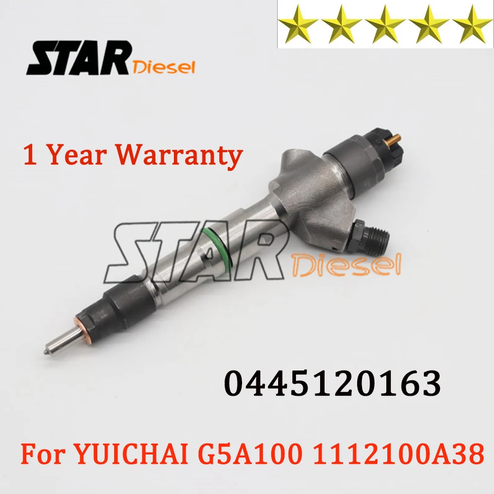 

0 445 120 226 0445120163 CRIN CR/IPL24/ZERES20S YUICHAI Injector 0445120226 Common Rail Nozzle 0445 120 163 for G5A1001112100A38