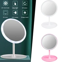 multi function makeup mirror led touch luminous makeup table mirror portable makeup beauty mirror for table desk cosmetic