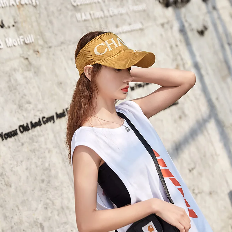 

2021 New Fashion Empty Top Sunshade Hat Autumn and Winter Duck Tongue Visors Outdoor Warm Travel Sports Sunscreen Caps