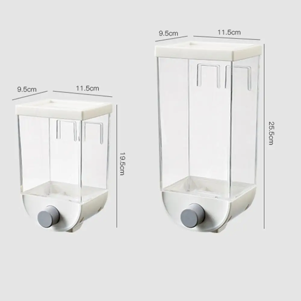 

1000ML/1500ML Easy Press- Kitchen Food Storage Container Cereal Dispenser Oatmeal Wall Mounted recipient alimentaires ABS