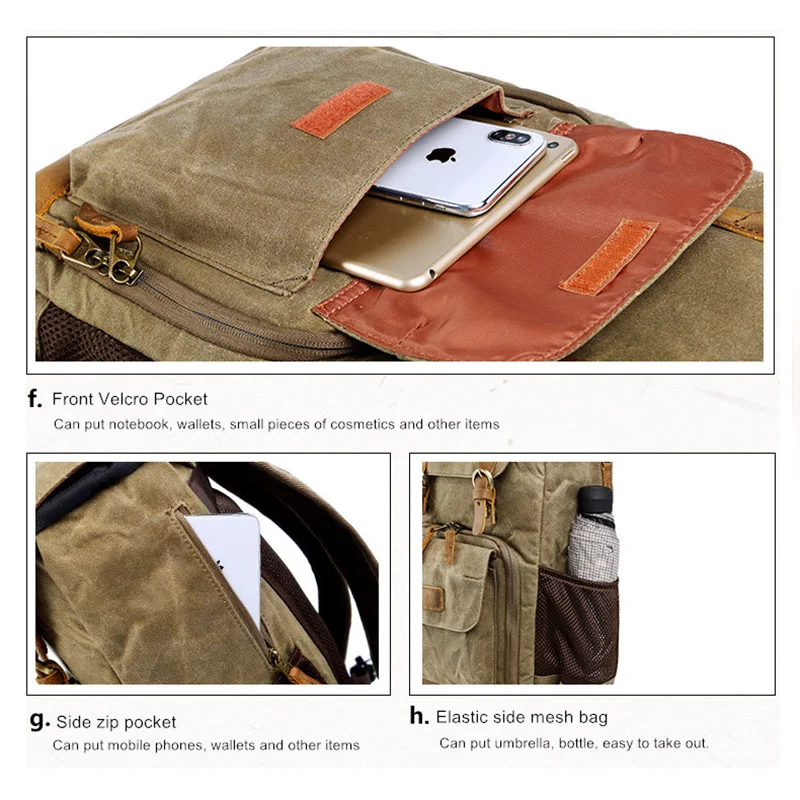 retro batik waterproof canvas large capacity camera video backpack travel casual mens dslr photography shoulders bag tripod case free global shipping