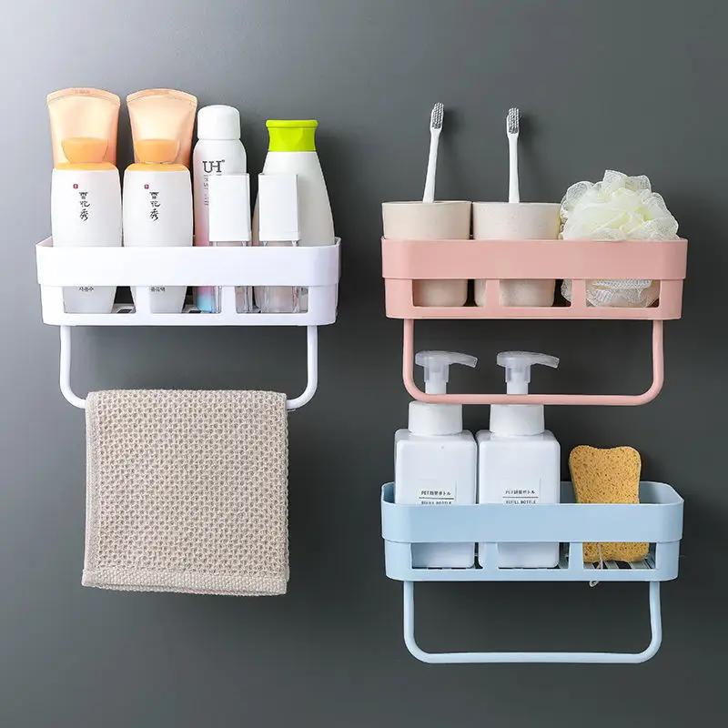 

Bathroom Shelf Bathroom Adhesive Storage Rack Kitchen Home Decoration Corner Shower Shelves Rack Storage Rack Accessories