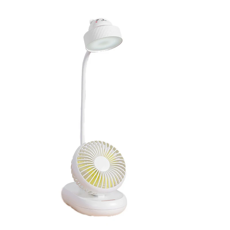 

Lamp LED Night Light Fan USB Charging Variety Hose Office Table Fan Bedroom Homeliving Fan Linght Gift Choice Mini Fan Light