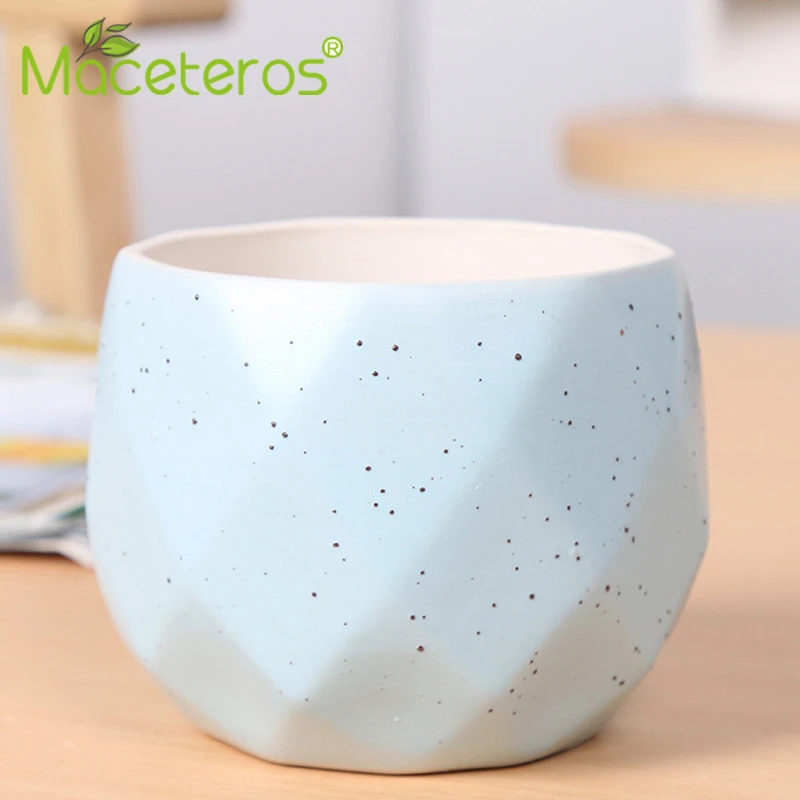 Modern Creative Matte Ceramic Fleshy Flower Pots Indoor Green Dill Living Room Home Gardening Decoration Supplies | Дом и сад