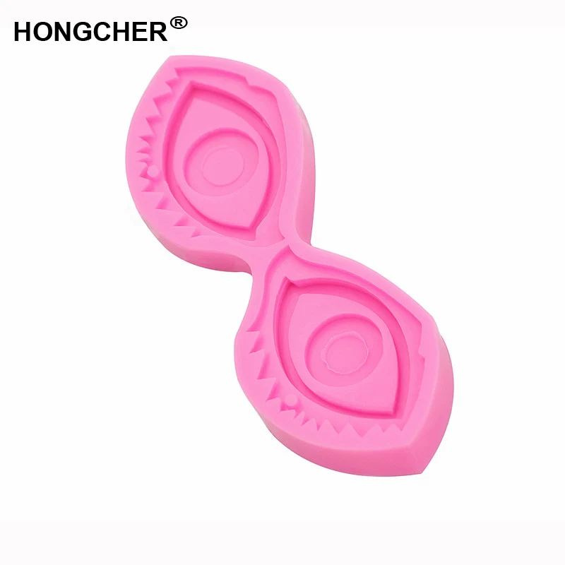 Новая мода глаз ожерелье Подвеска Серьги силиконовая форма брелок торт десерт