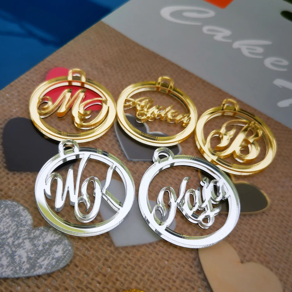 Персонализированные пользовательские свадебные имя и инициалы логотип бирки