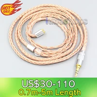 ln006734 2 5mm 3 5mm xlr balanced 16 core 99 7n occ earphone cable for akg n5005 n30 n40 mmcx